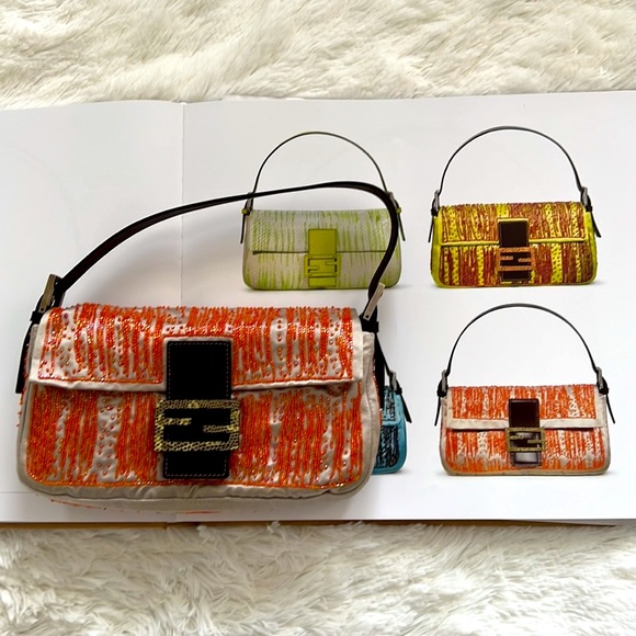 Vintage FENDI beaded baguette - Picture 5 of 6